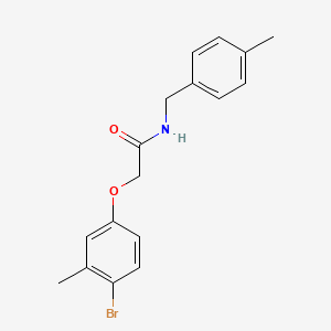 2-(4-bromo-3-methylphenoxy)-N-(4-methylbenzyl)acetamide