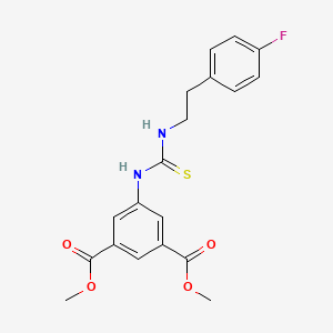 DIMETHYL 5-({[(4-FLUOROPHENETHYL)AMINO]CARBOTHIOYL}AMINO)ISOPHTHALATE