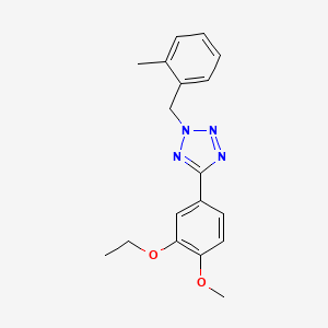 5-(3-ethoxy-4-methoxyphenyl)-2-(2-methylbenzyl)-2H-tetrazole