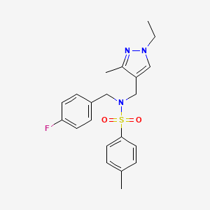 N-[(1-ETHYL-3-METHYL-1H-PYRAZOL-4-YL)METHYL]-N-(4-FLUOROBENZYL)-4-METHYL-1-BENZENESULFONAMIDE