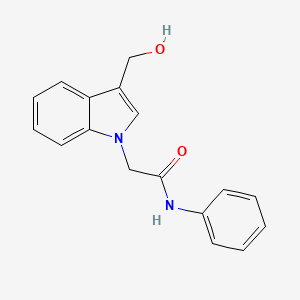 molecular formula C17H16N2O2 B4599062 2-[3-(羟甲基)-1H-吲哚-1-基]-N-苯基乙酰胺 