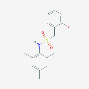 molecular formula C16H18FNO2S B4599073 1-(2-氟苯基)-N-间甲苯甲磺酰胺 