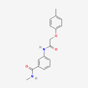 molecular formula C17H18N2O3 B4599075 N-甲基-3-{[(4-甲基苯氧基)乙酰基]氨基}苯甲酰胺 