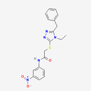 2-[(5-benzyl-4-ethyl-4H-1,2,4-triazol-3-yl)thio]-N-(3-nitrophenyl)acetamide