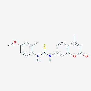 N-(4-methoxy-2-methylphenyl)-N'-(4-methyl-2-oxo-2H-chromen-7-yl)thiourea