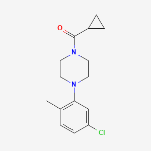 [4-(5-CHLORO-2-METHYLPHENYL)PIPERAZINO](CYCLOPROPYL)METHANONE