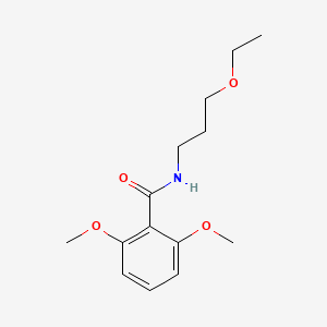 molecular formula C14H21NO4 B4599161 N-(3-ethoxypropyl)-2,6-dimethoxybenzamide 