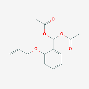 molecular formula C14H16O5 B4599213 [2-(allyloxy)phenyl]methylene diacetate 