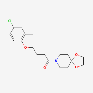 8-[4-(4-chloro-2-methylphenoxy)butanoyl]-1,4-dioxa-8-azaspiro[4.5]decane