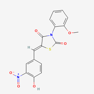 5-(4-hydroxy-3-nitrobenzylidene)-3-(2-methoxyphenyl)-1,3-thiazolidine-2,4-dione