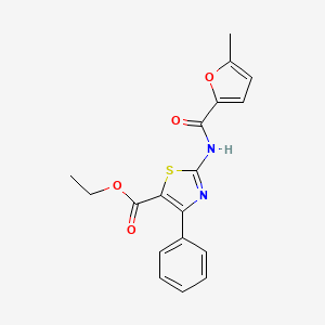 ethyl 2-{[(5-methyl-2-furyl)carbonyl]amino}-4-phenyl-1,3-thiazole-5-carboxylate