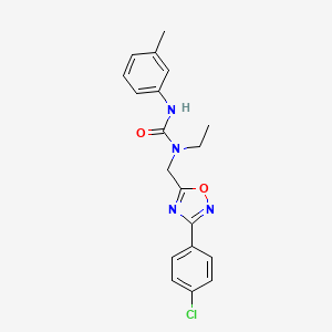 N-{[3-(4-chlorophenyl)-1,2,4-oxadiazol-5-yl]methyl}-N-ethyl-N'-(3-methylphenyl)urea