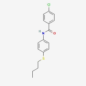 N-[4-(butylthio)phenyl]-4-chlorobenzamide