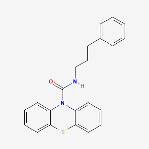 molecular formula C22H20N2OS B4599440 N-(3-苯基丙基)-10H-吩噻嗪-10-甲酰胺 