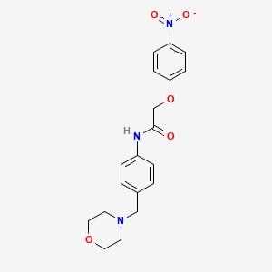 N-[4-(4-morpholinylmethyl)phenyl]-2-(4-nitrophenoxy)acetamide