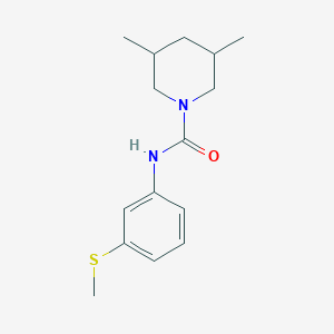 3,5-dimethyl-N-[3-(methylthio)phenyl]-1-piperidinecarboxamide