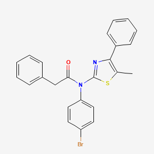 N-(4-bromophenyl)-N-(5-methyl-4-phenyl-1,3-thiazol-2-yl)-2-phenylacetamide