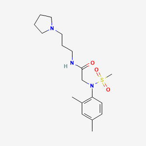 N~2~-(2,4-dimethylphenyl)-N~2~-(methylsulfonyl)-N~1~-[3-(1-pyrrolidinyl)propyl]glycinamide