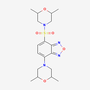 4-(2,6-dimethyl-4-morpholinyl)-7-[(2,6-dimethyl-4-morpholinyl)sulfonyl]-2,1,3-benzoxadiazole