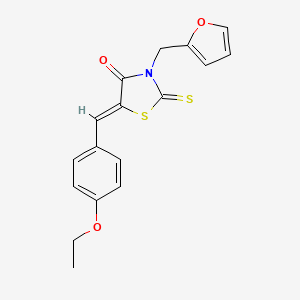 5-(4-ethoxybenzylidene)-3-(2-furylmethyl)-2-thioxo-1,3-thiazolidin-4-one