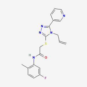 2-{[4-allyl-5-(3-pyridinyl)-4H-1,2,4-triazol-3-yl]thio}-N-(5-fluoro-2-methylphenyl)acetamide