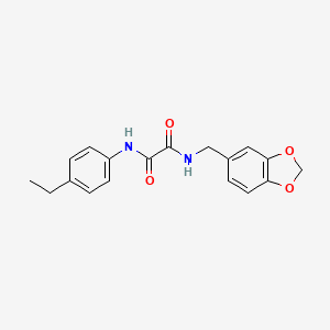 N-(1,3-benzodioxol-5-ylmethyl)-N'-(4-ethylphenyl)ethanediamide