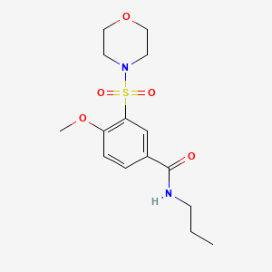 4-methoxy-3-(morpholin-4-ylsulfonyl)-N-propylbenzamide