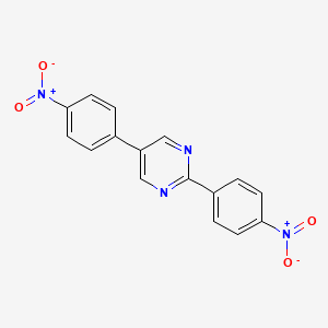 2,5-bis(4-nitrophenyl)pyrimidine