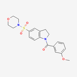 1-(3-methoxybenzoyl)-5-(4-morpholinylsulfonyl)indoline