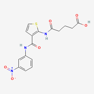 5-[(3-{[(3-nitrophenyl)amino]carbonyl}-2-thienyl)amino]-5-oxopentanoic acid