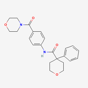 N-[4-(4-morpholinylcarbonyl)phenyl]-4-phenyltetrahydro-2H-pyran-4-carboxamide