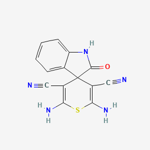 2',6'-diamino-2-oxo-1,2-dihydrospiro[indole-3,4'-thiopyran]-3',5'-dicarbonitrile