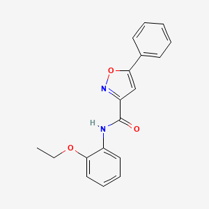 molecular formula C18H16N2O3 B4599727 N-(2-乙氧基苯基)-5-苯基-3-异恶唑甲酰胺 