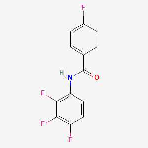 molecular formula C13H7F4NO B4599736 4-氟-N-(2,3,4-三氟苯基)苯甲酰胺 