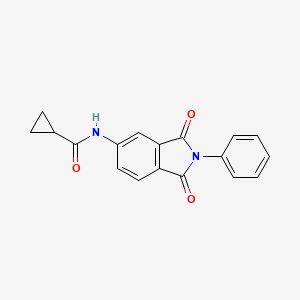 N-(1,3-dioxo-2-phenyl-2,3-dihydro-1H-isoindol-5-yl)cyclopropanecarboxamide