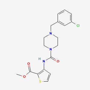 methyl 3-({[4-(3-chlorobenzyl)-1-piperazinyl]carbonyl}amino)-2-thiophenecarboxylate