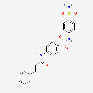 N-[4-({[4-(aminosulfonyl)phenyl]amino}sulfonyl)phenyl]-3-phenylpropanamide