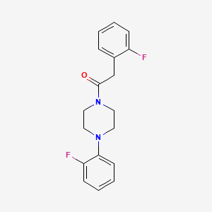 2-(2-FLUOROPHENYL)-1-[4-(2-FLUOROPHENYL)PIPERAZINO]-1-ETHANONE