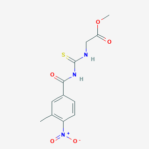 methyl N-{[(3-methyl-4-nitrobenzoyl)amino]carbonothioyl}glycinate