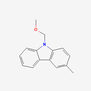 molecular formula C15H15NO B4599854 9-(methoxymethyl)-3-methyl-9H-carbazole 