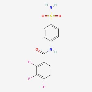 2,3,4-trifluoro-N-(4-sulfamoylphenyl)benzamide