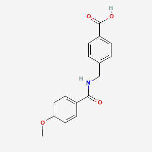 4-{[(4-methoxybenzoyl)amino]methyl}benzoic acid