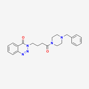 3-[4-(4-benzylpiperazino)-4-oxobutyl]-1,2,3-benzotriazin-4(3H)-one