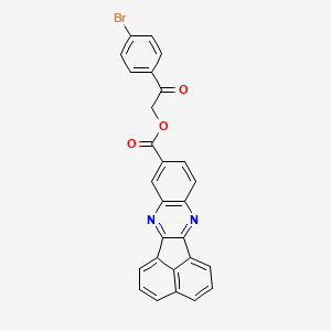 2-(4-bromophenyl)-2-oxoethyl acenaphtho[1,2-b]quinoxaline-9-carboxylate