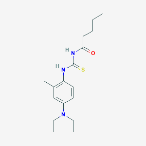 N-({[4-(diethylamino)-2-methylphenyl]amino}carbonothioyl)pentanamide