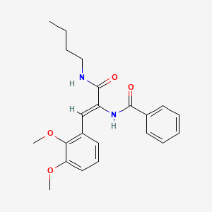 molecular formula C22H26N2O4 B4599914 N-[1-[(丁基氨基)羰基]-2-(2,3-二甲氧基苯基)乙烯基]苯甲酰胺 