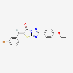 5-(3-bromobenzylidene)-2-(4-ethoxyphenyl)[1,3]thiazolo[3,2-b][1,2,4]triazol-6(5H)-one