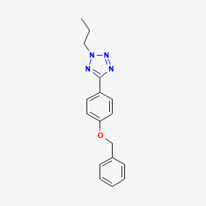 molecular formula C17H18N4O B4599919 5-[4-(benzyloxy)phenyl]-2-propyl-2H-tetrazole 