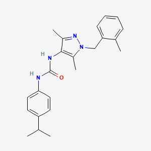 N-[3,5-dimethyl-1-(2-methylbenzyl)-1H-pyrazol-4-yl]-N'-(4-isopropylphenyl)urea