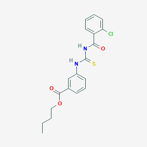 butyl 3-({[(2-chlorobenzoyl)amino]carbonothioyl}amino)benzoate